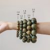 Gelang Tenang Kayu Cendana Hijau Tibet Tibetan Green Sandalwood Calming Bracelet