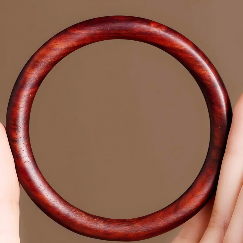 Pulsera de Protección de Sándalo Rojo y Verde Tibetano Tibetan Red and Green Sandalwood Protection Bangle