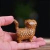 Decoración Mini Gato de Sándalo Tibetano Tibetan Sandalwood Mini Cat Decoration