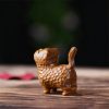Decoración Mini Gato de Sándalo Tibetano Tibetan Sandalwood Mini Cat Decoration