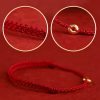 Pulsera de la Paz con Hilo Rojo de Oro 999 999 Gold Red String Peace Bracelet