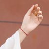 Pulsera de la Paz con Hilo Rojo de Oro 999 999 Gold Red String Peace Bracelet