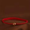 Pulsera de la Paz con Hilo Rojo de Oro 999 999 Gold Red String Peace Bracelet