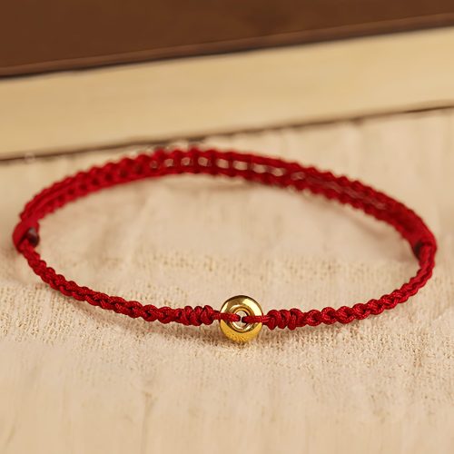 Pulsera de la Paz con Hilo Rojo de Oro 999 Pulsera de la Paz con Hilo Rojo de Oro 999