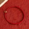 Pulsera de la Paz con Hilo Rojo de Oro 999 999 Gold Red String Peace Bracelet