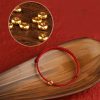 Pulsera de la Paz con Hilo Rojo de Oro 999 999 Gold Red String Peace Bracelet