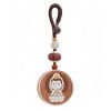 Llave de Avalokitesvara de Madera de Ébano con Om Mani Padme Hum Ebony Wood Avalokitesvara Keychain with Om Mani Padme Hum