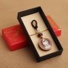 Llave de Avalokitesvara de Madera de Ébano con Om Mani Padme Hum Ebony Wood Avalokitesvara Keychain with Om Mani Padme Hum