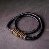 Pulsera de Equilibrio Espiritual de Madera de Ébano Ebony Wood Spiritual Balance Bracelet