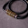 Pulsera de Equilibrio Espiritual de Madera de Ébano Ebony Wood Spiritual Balance Bracelet