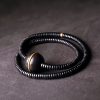 Pulsera de Equilibrio Espiritual de Madera de Ébano Ebony Wood Spiritual Balance Bracelet