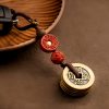 Llavero de Cinco Monedas del Emperador Feng Shui para la Riqueza Feng Shui Five Emperor Coins Wealth Keychain