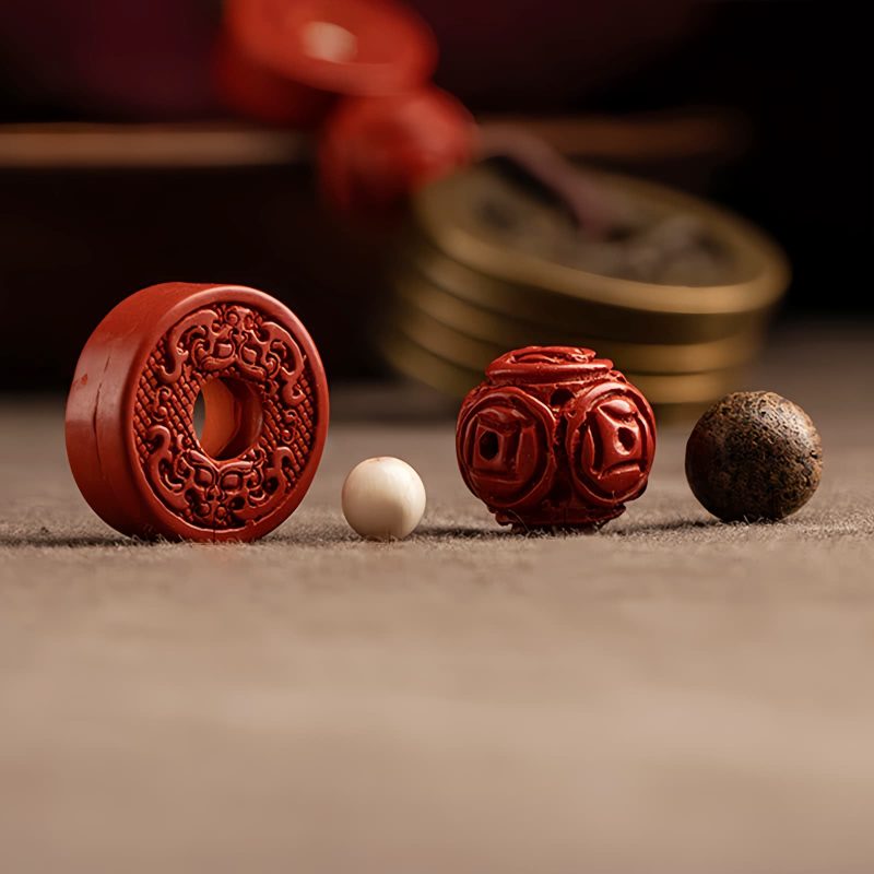 Llavero de Cinco Monedas del Emperador Feng Shui para la Riqueza Feng Shui Five Emperor Coins Wealth Keychain