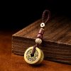Llavero de Cinco Monedas del Emperador Feng Shui para la Riqueza Feng Shui Five Emperor Coins Wealth Keychain