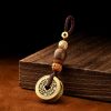 Llavero de Cinco Monedas del Emperador Feng Shui para la Riqueza Feng Shui Five Emperor Coins Wealth Keychain