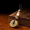Llavero de Cinco Monedas del Emperador Feng Shui para la Riqueza Feng Shui Five Emperor Coins Wealth Keychain
