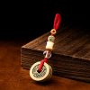 Llavero de Cinco Monedas del Emperador Feng Shui para la Riqueza Feng Shui Five Emperor Coins Wealth Keychain