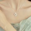 Kalung Liontin Mutiara Hetian Jade Hetian Jade Pearl Pendant Necklace
