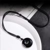 Collar de Paz con Obsidiana Negra Natural Natural Black Obsidian Peace Rope Necklace