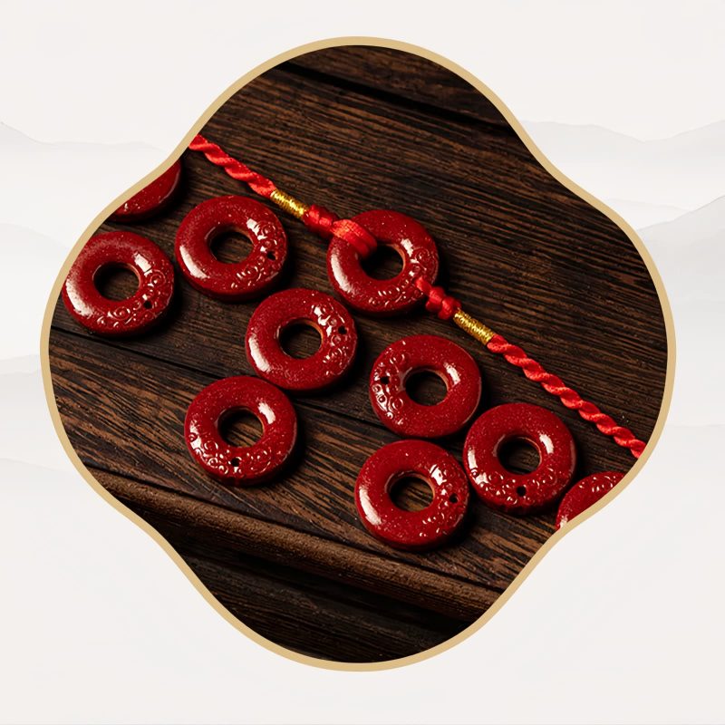 Cadena de vientre con cinabrio natural para bendiciones Natural Cinnabar Blessing Belly Chain