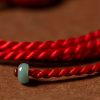Cadena de vientre con cinabrio natural para bendiciones Natural Cinnabar Blessing Belly Chain