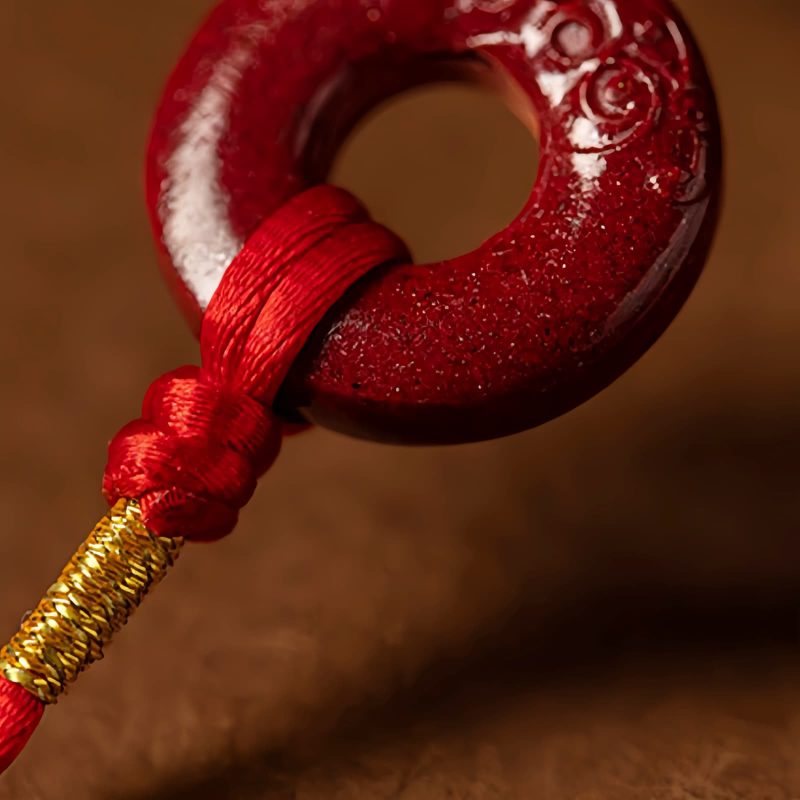 Cadena de vientre con cinabrio natural para bendiciones Natural Cinnabar Blessing Belly Chain