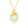Naturale Hetian Jade Schmetterlingskette Natural Hetian Jade Butterfly Necklace