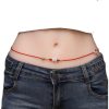 Cadena de Cintura con Hilo Rojo y Jade de la Paz Red String Jade Peace Belly Chain