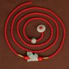 Cadena de Cintura con Hilo Rojo y Jade de la Paz Red String Jade Peace Belly Chain