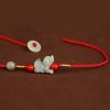 Cadena de Cintura con Hilo Rojo y Jade de la Paz Red String Jade Peace Belly Chain