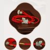 Cadena de Cintura con Hilo Rojo y Jade de la Paz Red String Jade Peace Belly Chain