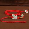 Cadena de Cintura con Hilo Rojo y Jade de la Paz Red String Jade Peace Belly Chain