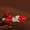 Cadena de Cintura con Hilo Rojo y Jade de la Paz Red String Jade Peace Belly Chain