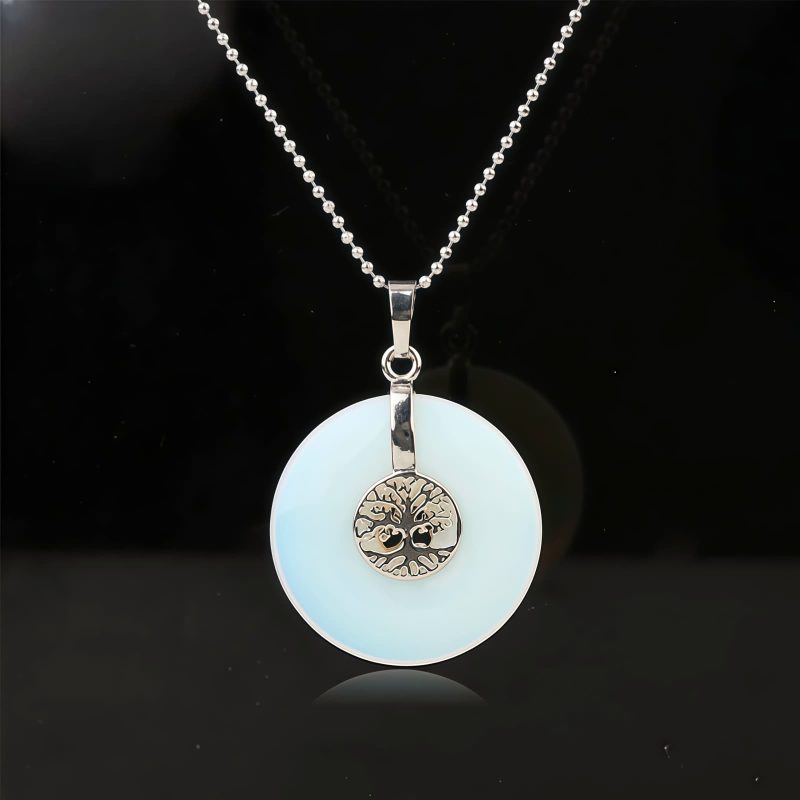 Collar con Árbol de la Vida, Amatista y Cuarzo Rosa Tree of Life Amethyst & Rose Quartz Necklace