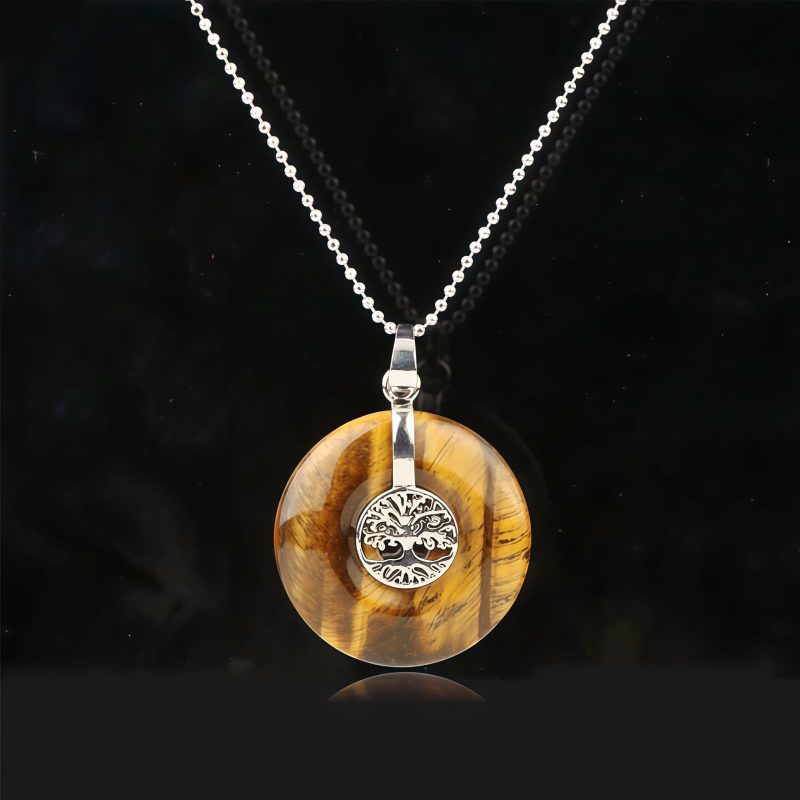Collar con Árbol de la Vida, Amatista y Cuarzo Rosa Tree of Life Amethyst & Rose Quartz Necklace