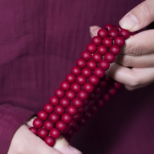 Pulsera de 108 Cuentas Mala de Madera Natural de Abelia Biflora Pulsera de 108 Cuentas Mala de Madera Natural de Abelia Biflora