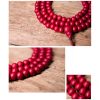 خرز مالا 108 من خشب الأبيليا بيفلورا الطبيعي - سوار 108 Mala Beads Natural Abelia Biflora Wood Bracelet