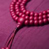 خرز مالا 108 من خشب الأبيليا بيفلورا الطبيعي - سوار 108 Mala Beads Natural Abelia Biflora Wood Bracelet