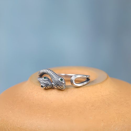 Anillo Serpiente Abierto de Plata 925, Zodiaco Chino Anillo Serpiente Abierto de Plata 925, Zodiaco Chino