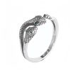 Anillo Serpiente Abierto de Plata 925, Zodiaco Chino 925 Silver Chinese Zodiac Snake Open Ring