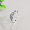 Anillo Serpiente Abierto de Plata 925, Zodiaco Chino 925 Silver Chinese Zodiac Snake Open Ring