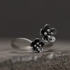 Anillo Ajustable de Flor en Plata 925 925 Silver Flower Adjustable Ring