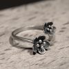 Anillo Ajustable de Flor en Plata 925 925 Silver Flower Adjustable Ring