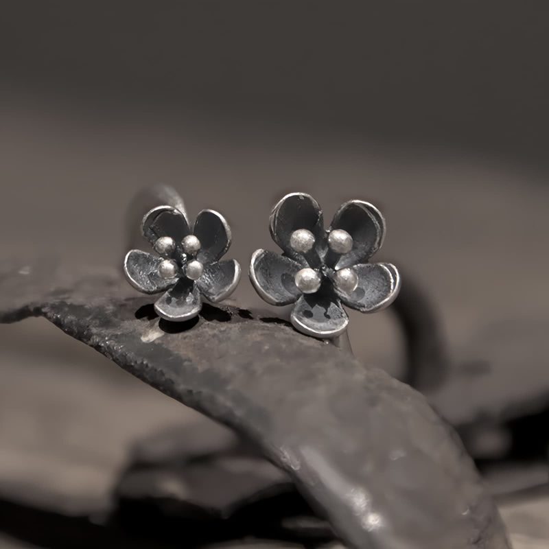 Anillo Ajustable de Flor en Plata 925 925 Silver Flower Adjustable Ring