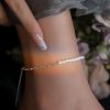 Tobillera de Protección con Cuentas de Perla en Plata 925 925 Silver Pearl Beads Protection Anklet