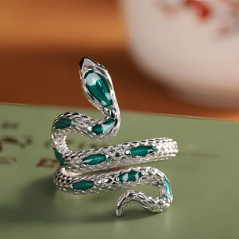 Anillo de Bendición Año de la Serpiente en Plata 925 925 Silver Year of the Snake Blessing Ring