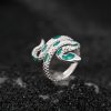 925 Perak Tahun Ular Cincin yang Dapat Disesuaikan 925 Silver Year of the Snake Adjustable Ring