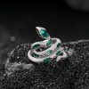 925 Perak Tahun Ular Cincin yang Dapat Disesuaikan 925 Silver Year of the Snake Adjustable Ring