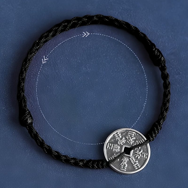 Pulsera Trenzada de Protección en Plata Esterlina 925 925 Sterling Silver Braided Protection Bracelet