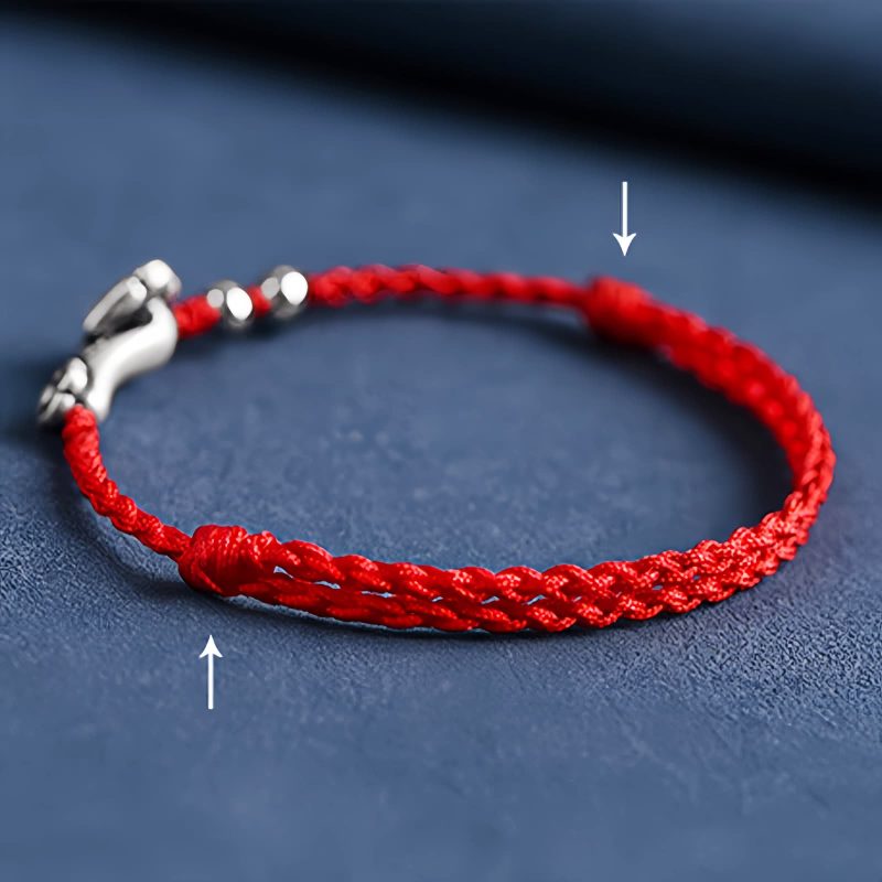 Pulsera de Plata 999 con Mango Ruyi de la Fortuna 999 Silver Fortune Ruyi Handle Bracelet